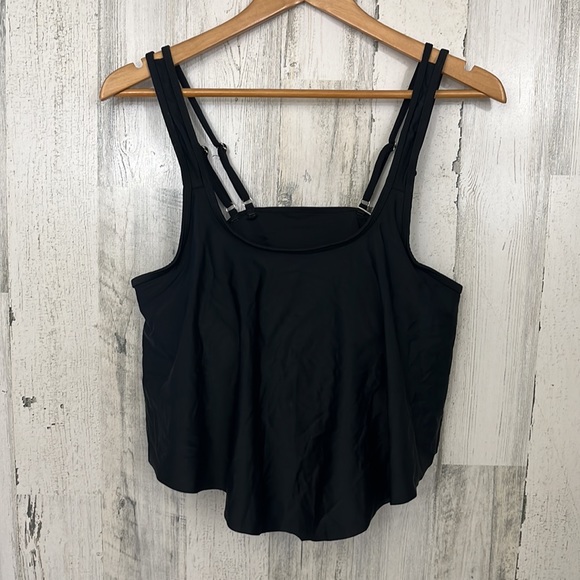 womens cheetah print swim bottoms and black top size L - Picture 5 of 7